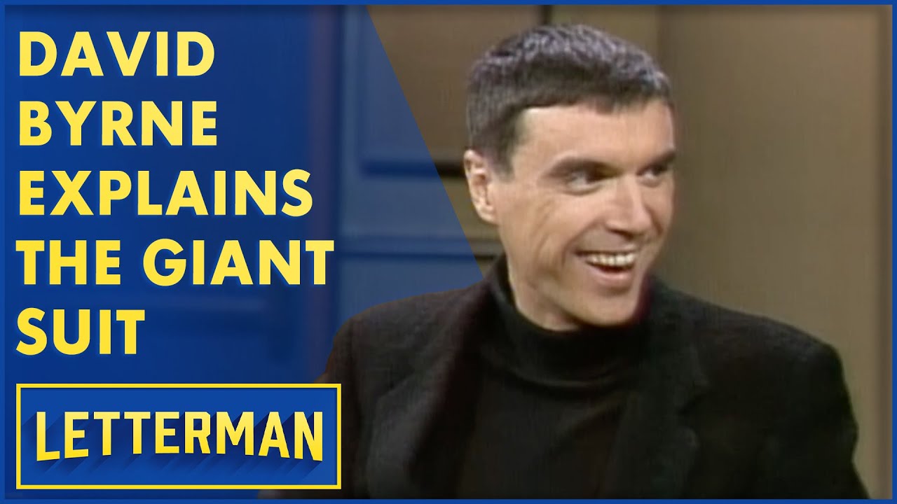 Дэвид Бирн из Talking Heads объясняет, как он придумал гигантский костюм | Леттерман