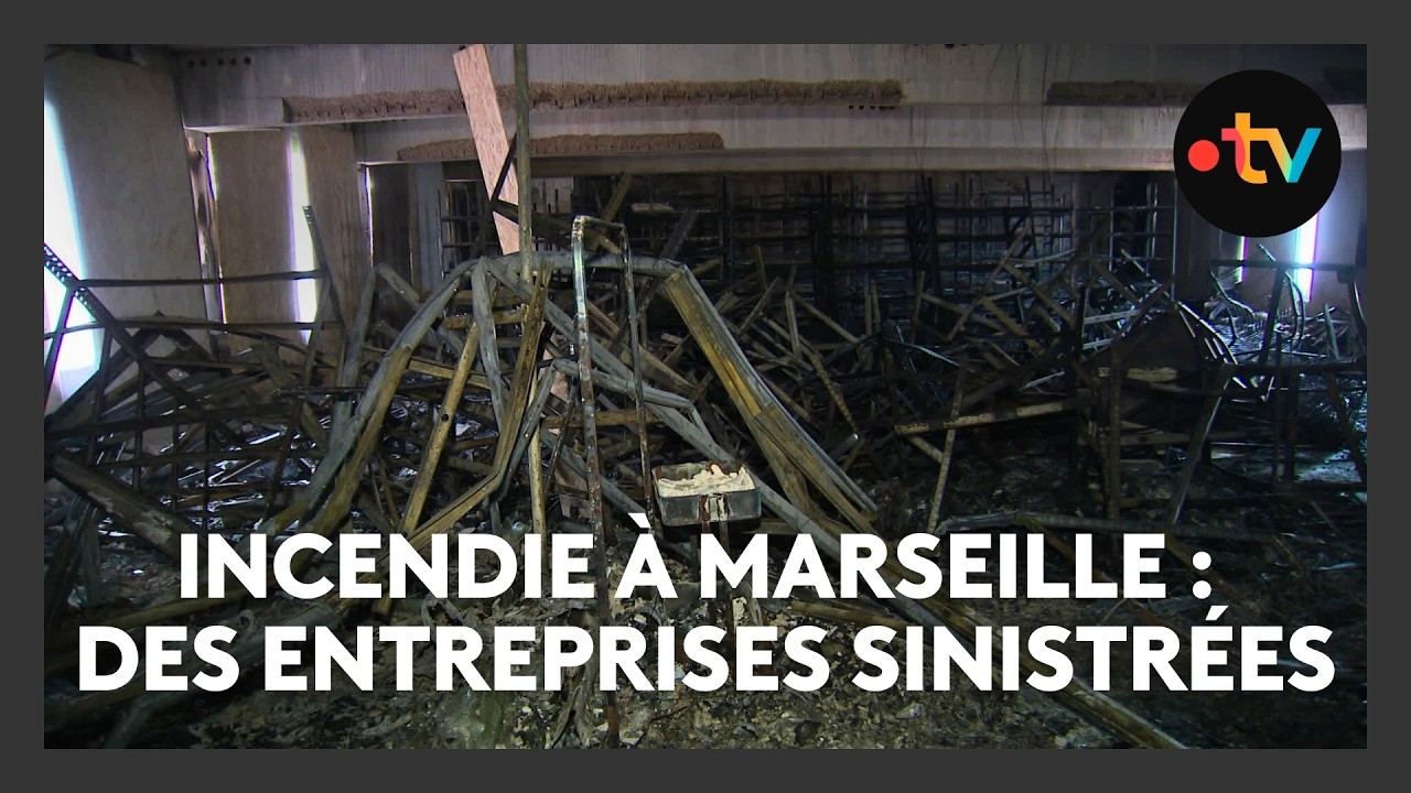 Incendie à Marseille : des entreprises brûlées et très impactées dans le 16ᵉ arrondissement