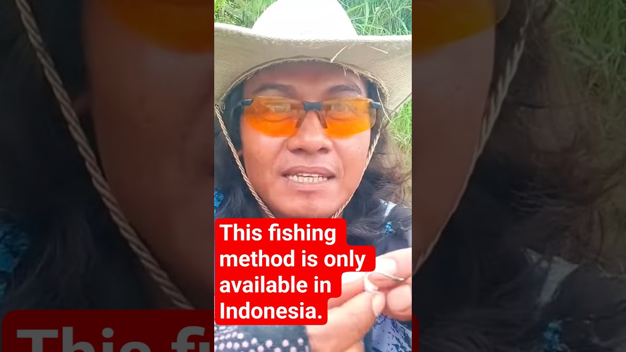 This fishing method is only available in Indonesia #fishing #indonesia #amazing #shortvideo #fish