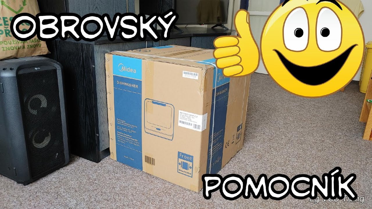 Velice šikovný pomocník do domácnosti, mini myčka Midea mfd42s100e