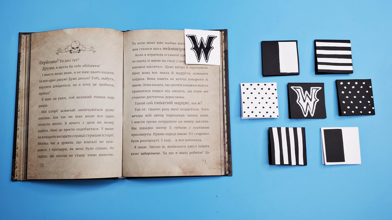 💀Make 4 Bookmarks  Wednesday Style // Update Your DIY Bookmarks in Black or White colors