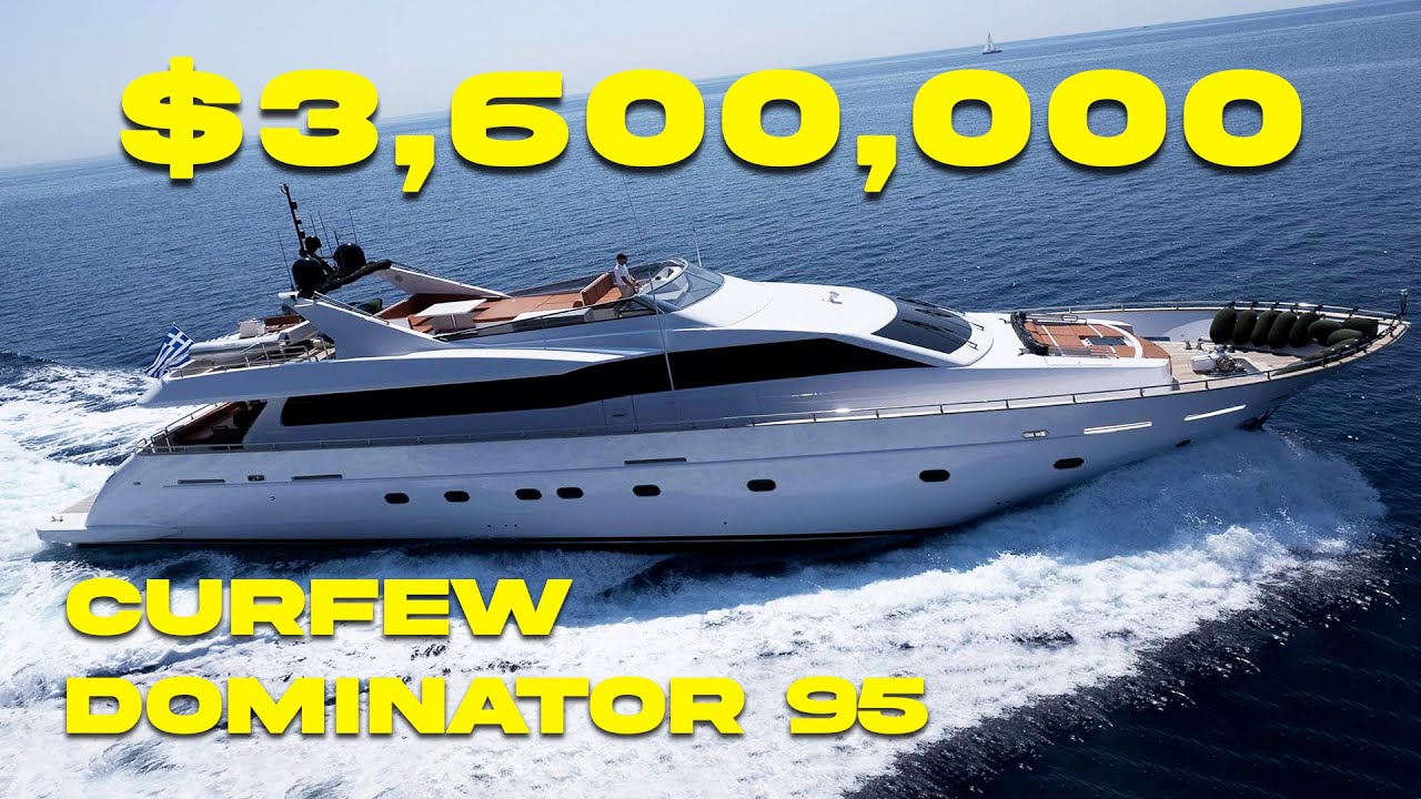 $3.6 Million Dominator 95' Curfew Super Yacht Tour | Superyacht Refit!