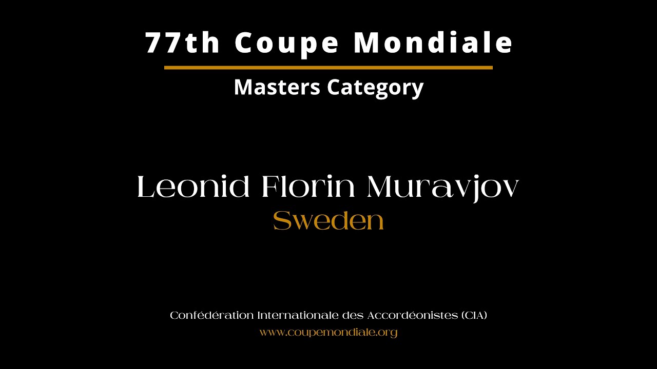 Leo Florin - Sweden - Coupe Mondiale Masters Category 2024