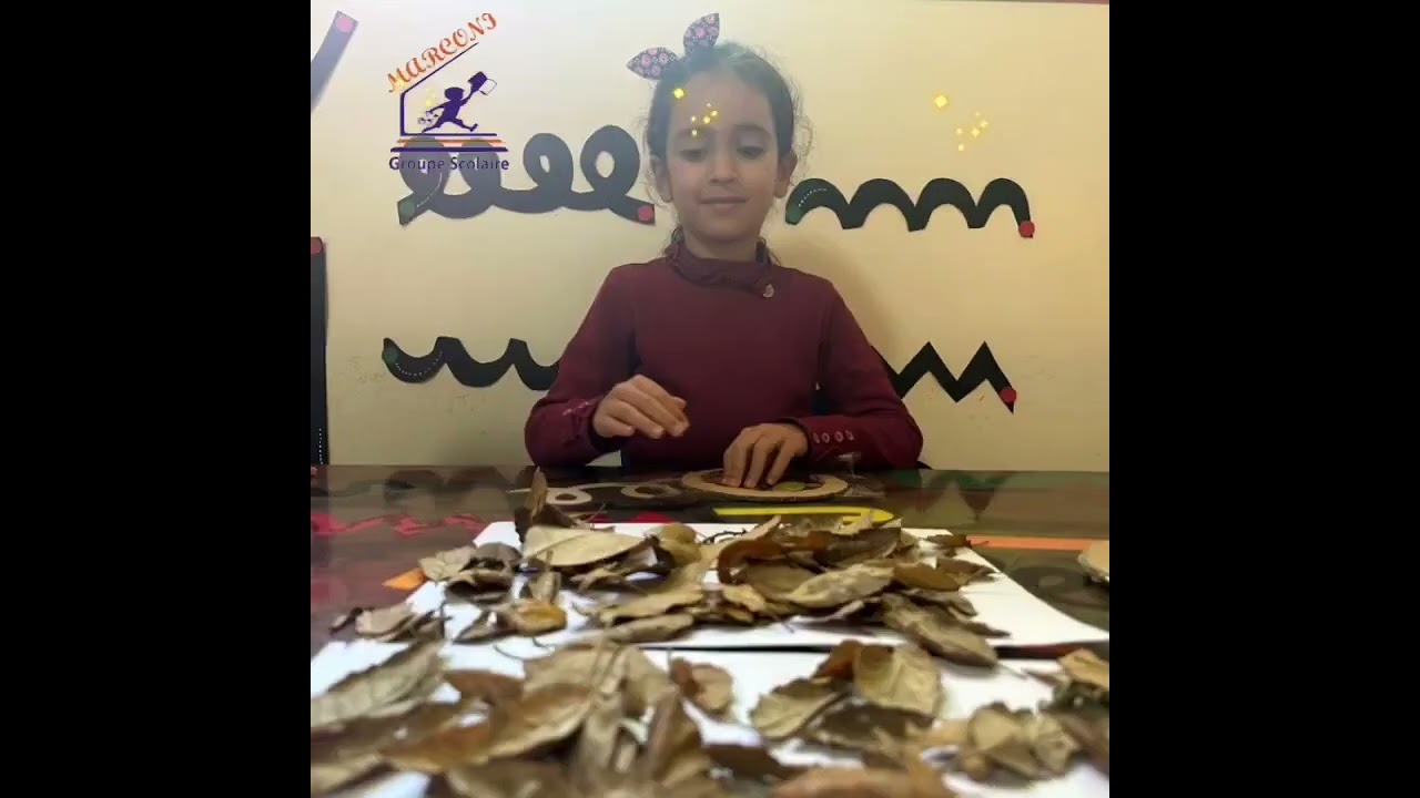 Activité d'automne réalisée par les enfants de la grande section.