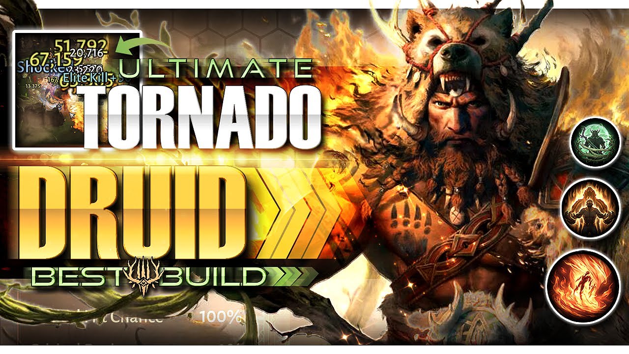 ABSOLUTE BEST Tornado Druid Build Full Guide | Diablo Immortal