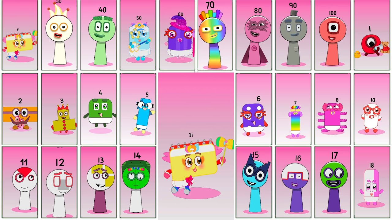 Sprunki OC Numberblocks (1~100)– Full Evolution Showcase