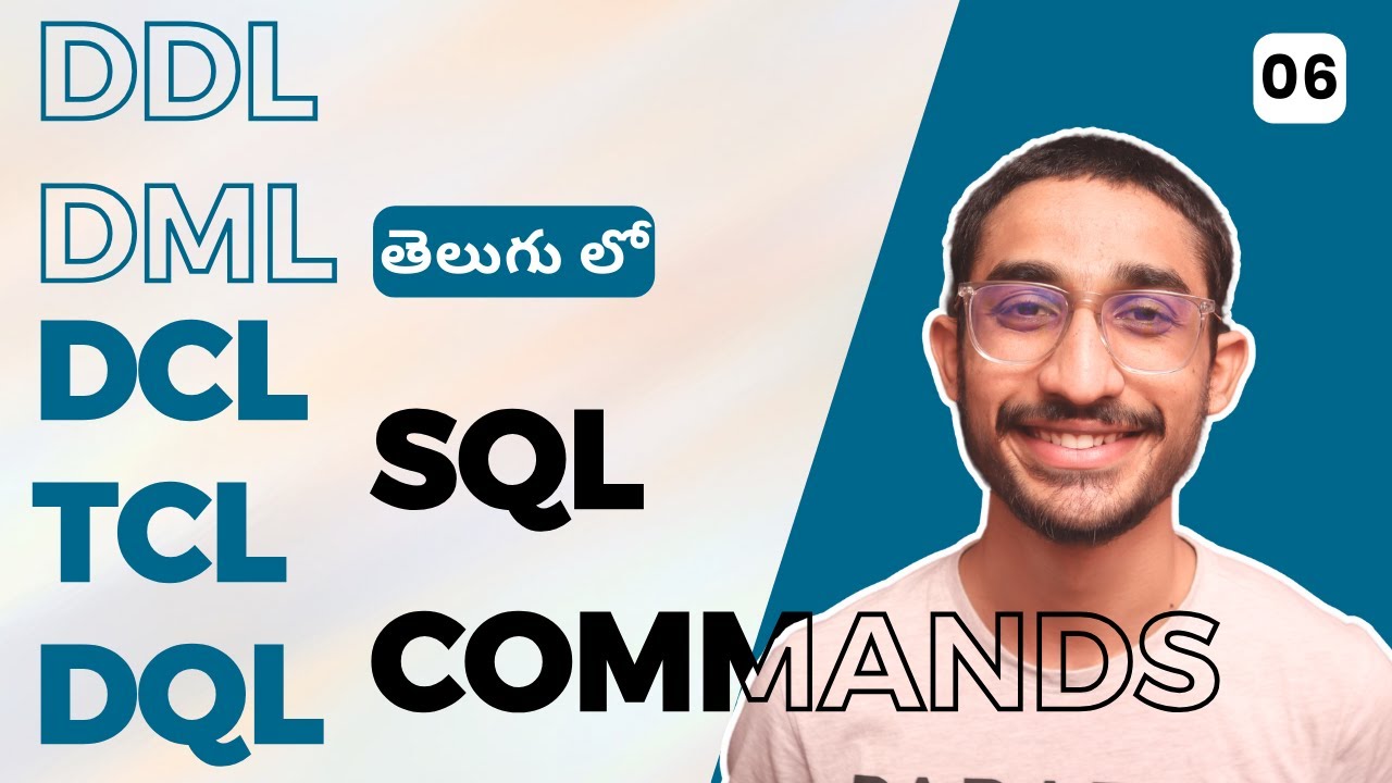 DCL TCL DQL SQL Commands in Telugu | SQL Telugu | uday