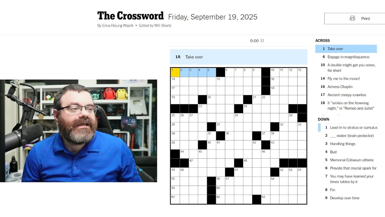 Learning Crossword Week 69 | NYT Crossword Friday Sept 19th, 2025