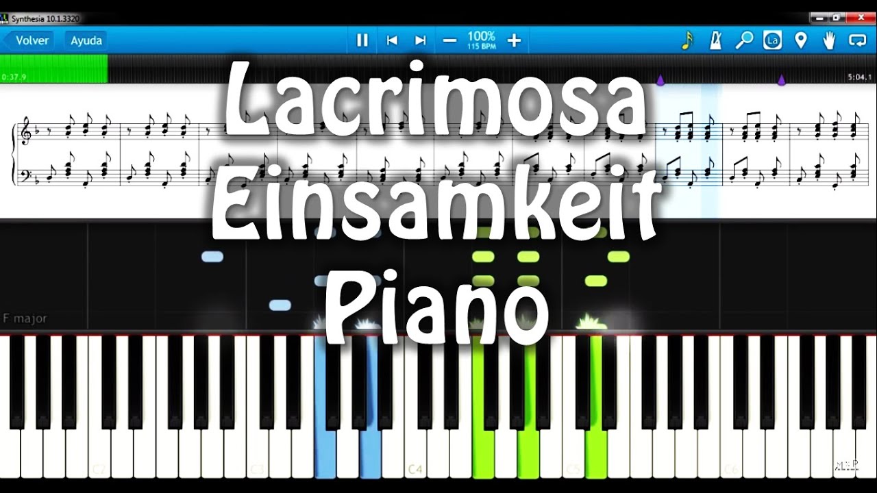Lacrimosa - Einsamkeit Piano Cover