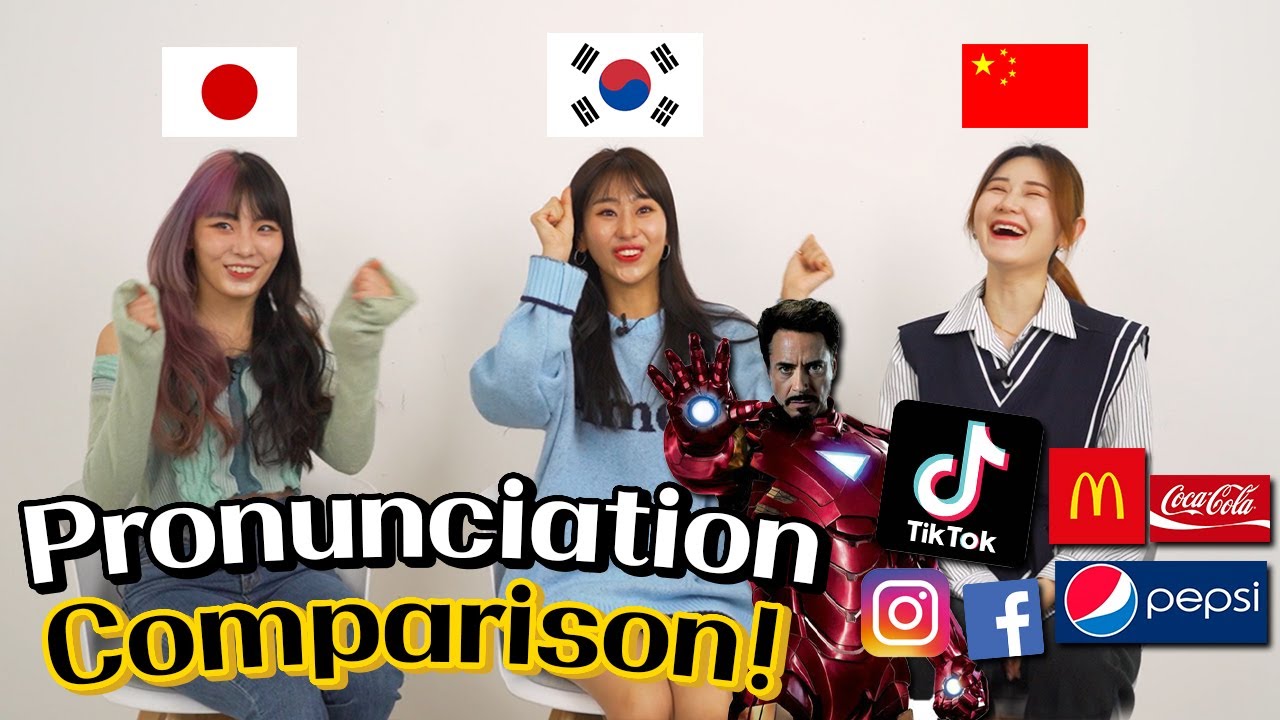Korean, Chinese, Japanese Pronunciation Difference!!