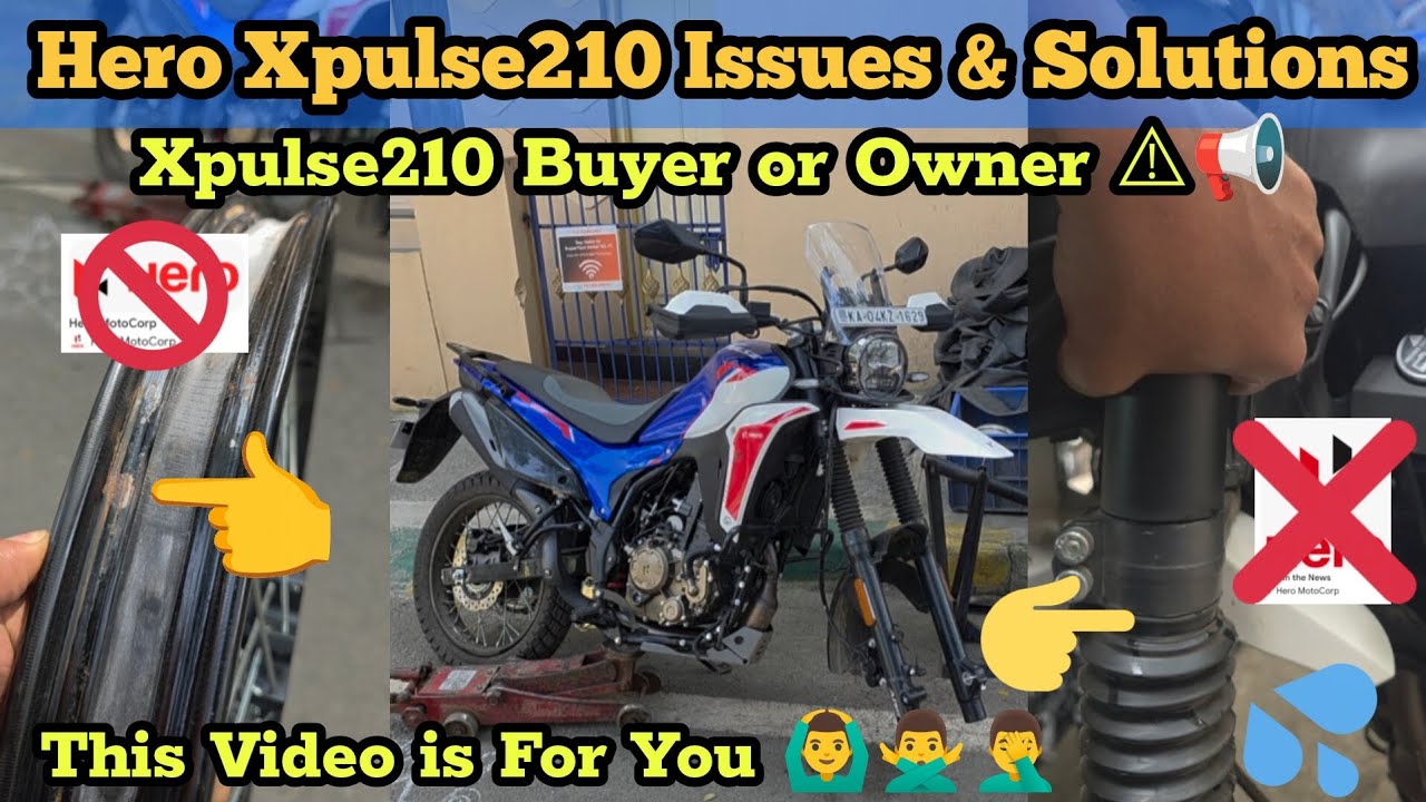 Hero Xpulse210 Issues in Manufacturing & the solution for Buyer or Owner,Rusting Rim Puncture issue😵