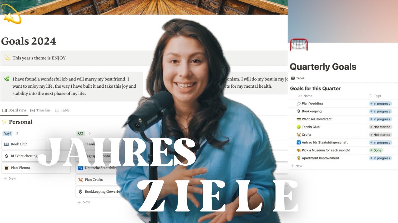 Mit VOLLZEITJOB persönliche Ziele erreichen // Lebensplanung mit 9-5 + KOSTENLOSES Template