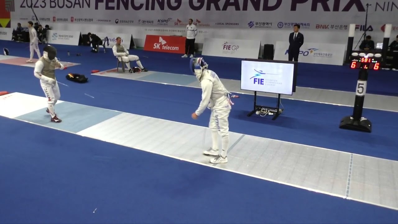 2023 140 T64 08 M F Individual Busan KOR GP 5 ABE JPN vs GAROZZO ITA