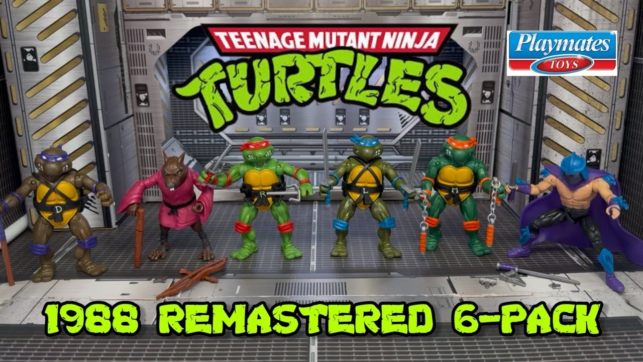 Обзор игрушек — TMNT 1988 Remastered Playmates 2025 — Сравнение — Teenage Mutant Ninja Turtles