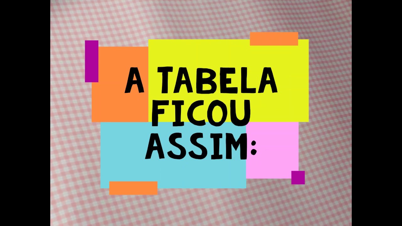TABELA DE CORES E MISTURAS