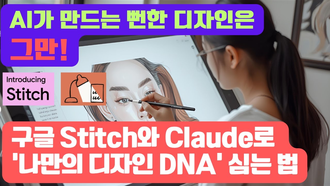AI가 만드는 뻔한 디자인은 그만! 구글 Stitch와 Claude로 '나만의 디자인 DNA' 심는 법