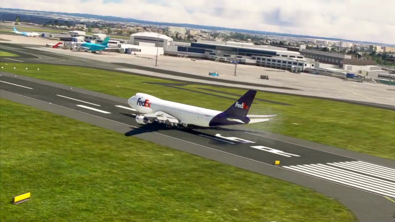 Landing Gear Boeing 747 Perfeck Pilot Control Sydney Airport