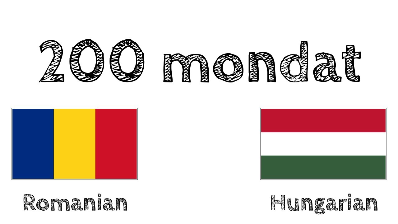 200 mondat - Román - Magyar