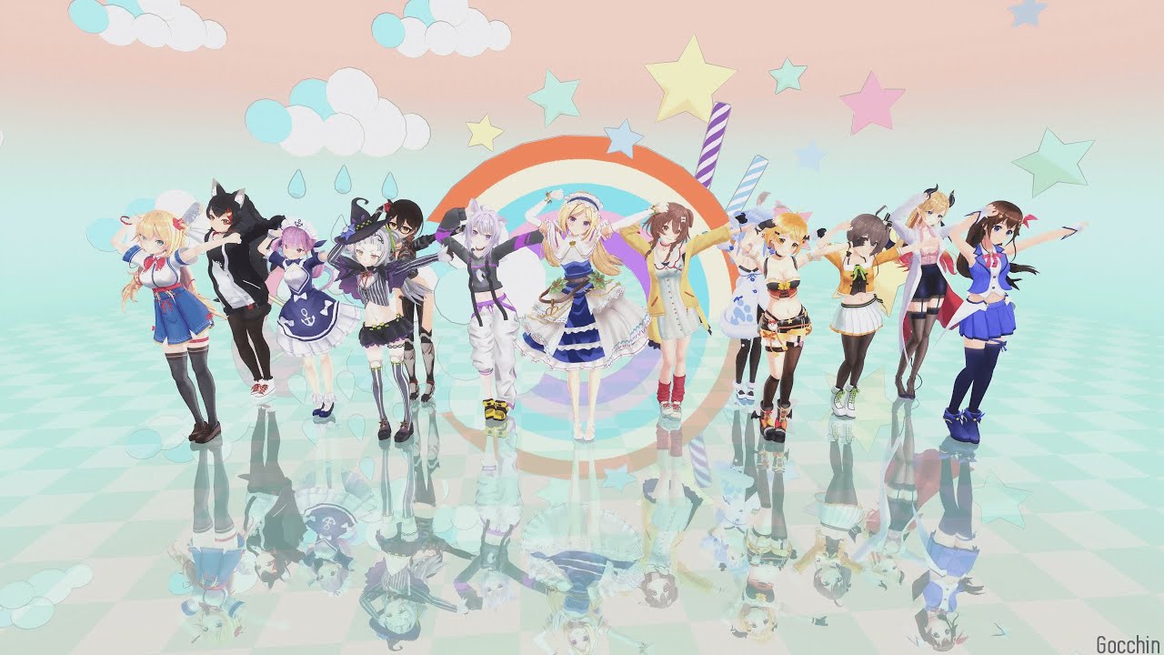 【MMDホロライブ13人】SUPER☆AFFECTION