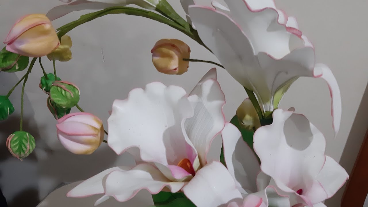 Mis orquidias en fomi sin molde// La hora del fomi con Irma 💐