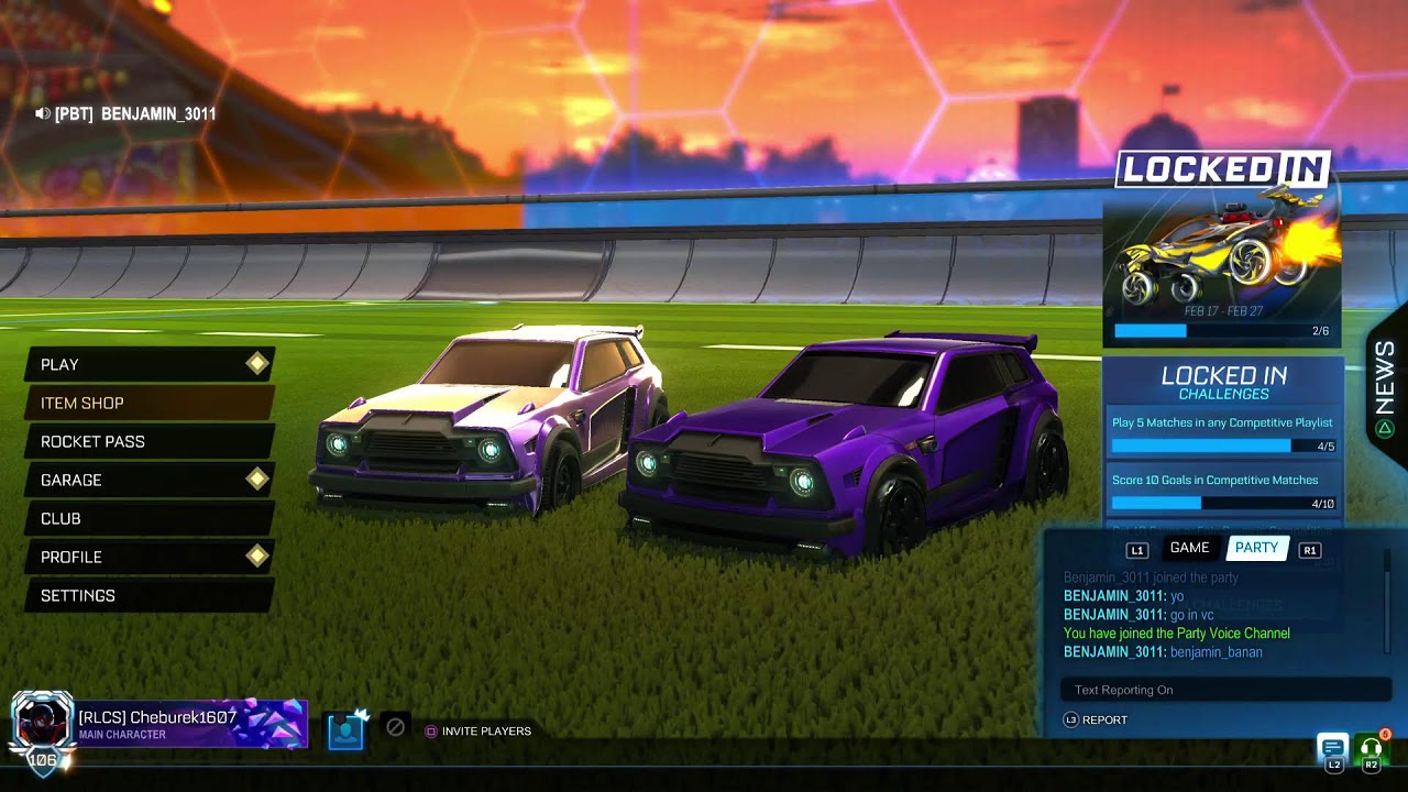 Playing Rocketleague Silver/Gold can play with viewers