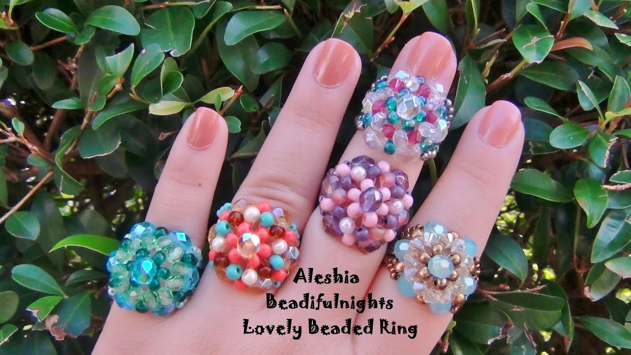 Lovely Beaded Ring Tutorial
