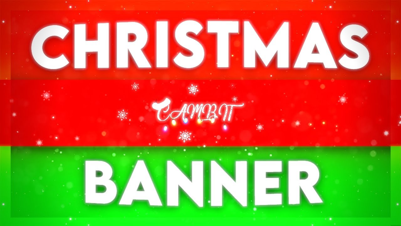 How to make a CHRISTMAS BANNER for FREE using Photopea!