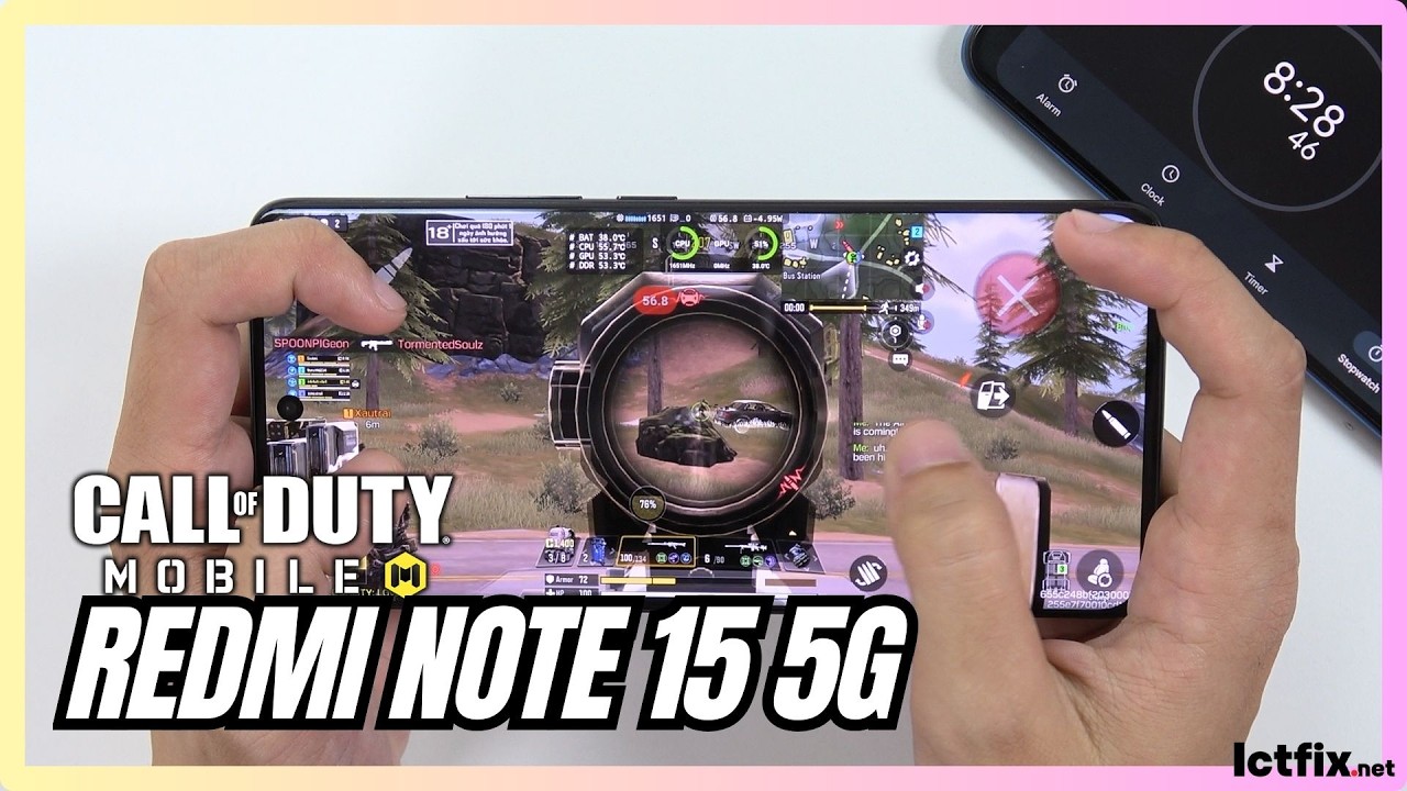 Redmi Note 15 5G Call of Duty Mobile Gaming Test CODM | Snapdragon 6 Gen 3, 120Hz Display