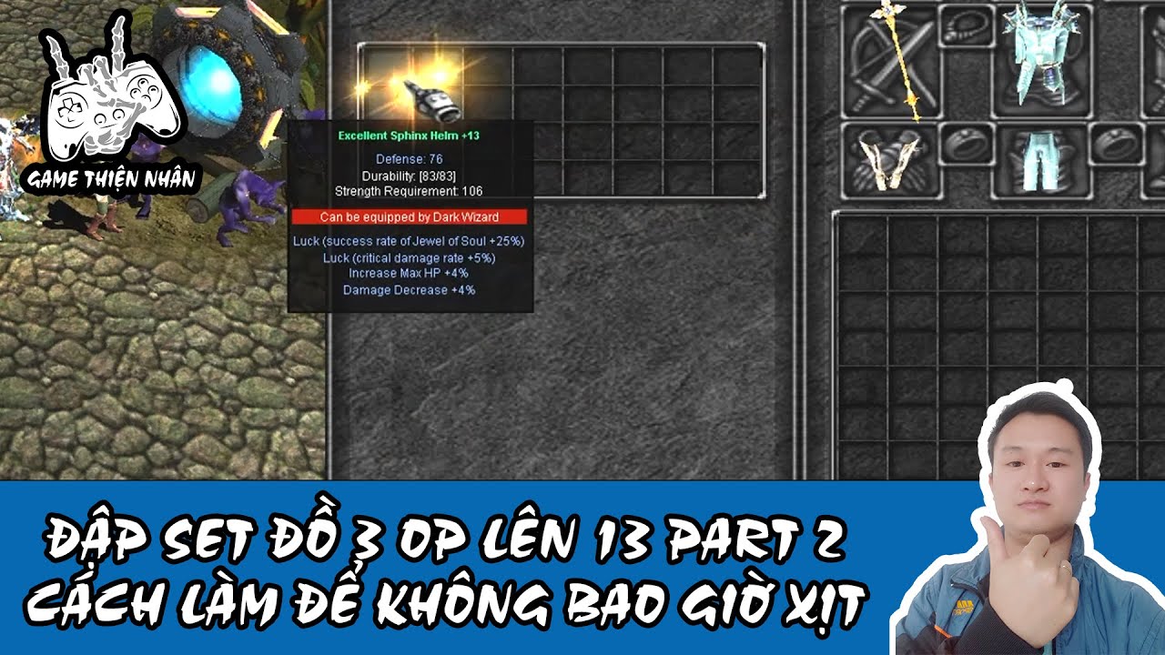 Đập Set Đồ 3 Op Lên 13 Không XỊT - Mẹo Up Đồ Không Xịt Part 2 - Mu Online Bless Hay Nhất 2020