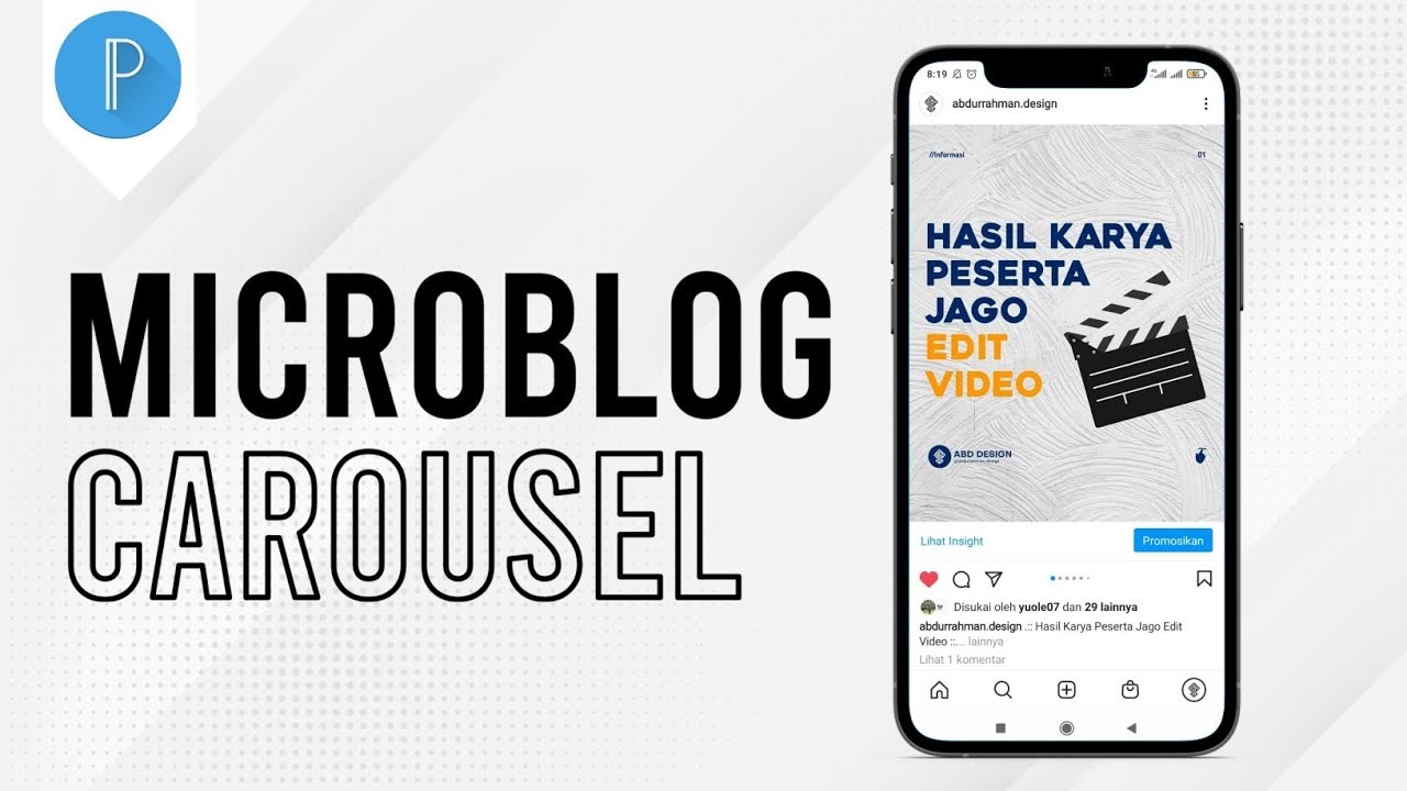 Cara Membuat Microblog Instagram di Android - Pixellab