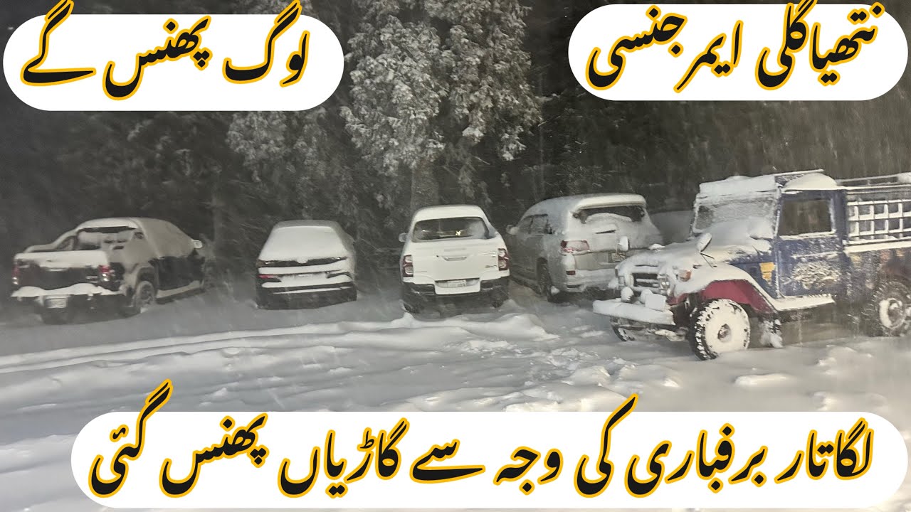 Nathia Gali Emergency / Nathia Gali baraf ka samandar / baraf Bari 