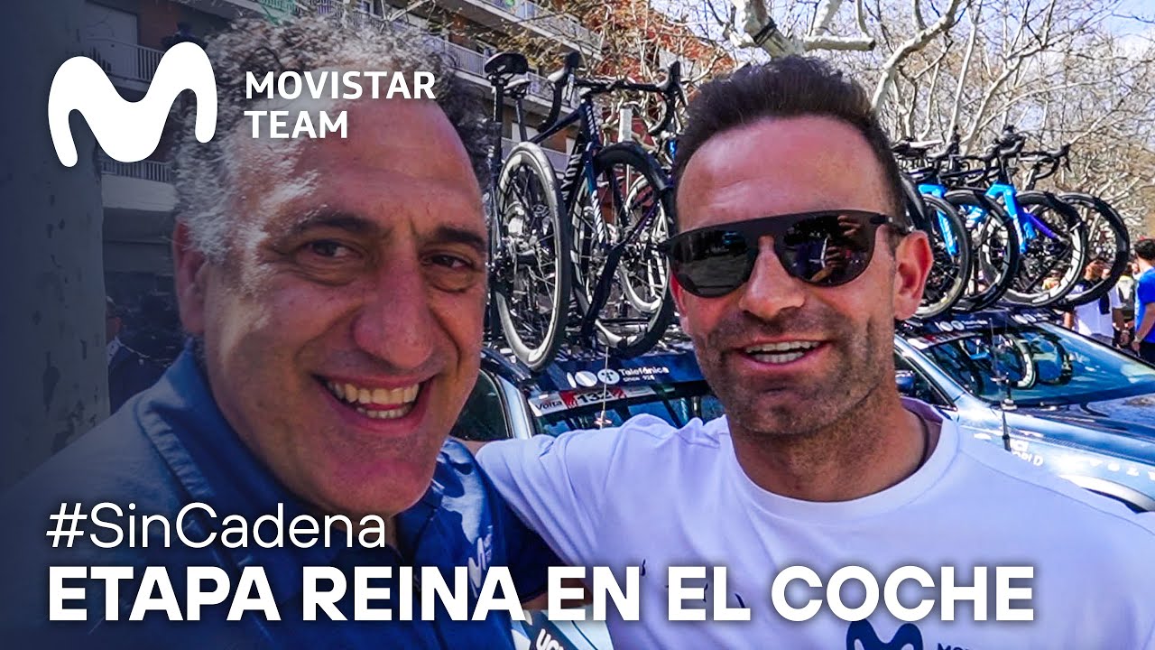 #SinCadena: Etapa Reina de La Volta a Catalunya con José Joaquín Rojas en el coche 2 | Movistar Team
