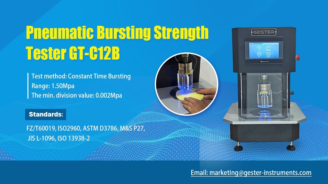 Fabric Pneumatic Bursting Tester - Constant Time Bursting Test method