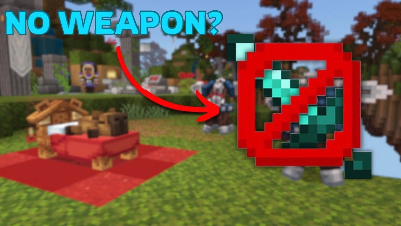 Attempting the NO WEAPON CHALLENGE In Hive BedWars!