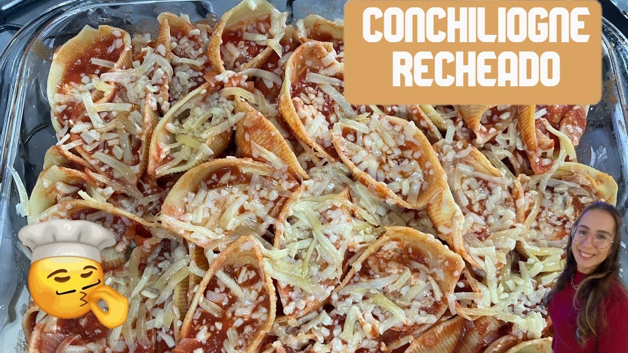 Esse Conchiliogne vai conquistar seu coração! Receita completa na descrição! 🍝❤️