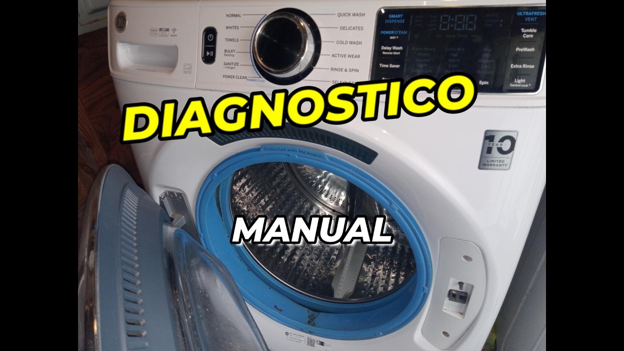 💖 LAVADORA GENERAL ELECTRIC MODO DIAGNOSTICO (frontal)