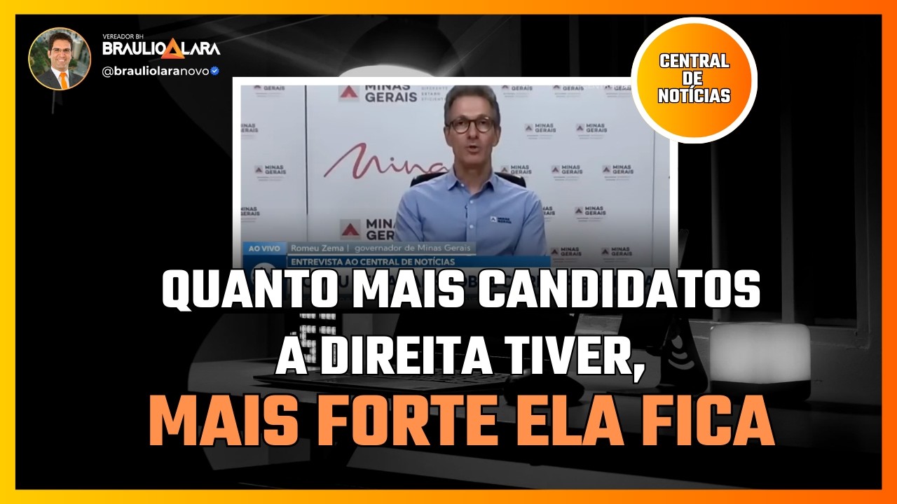 “Levarei candidatura até o final”, afirma Zema sobre disputa presidencial