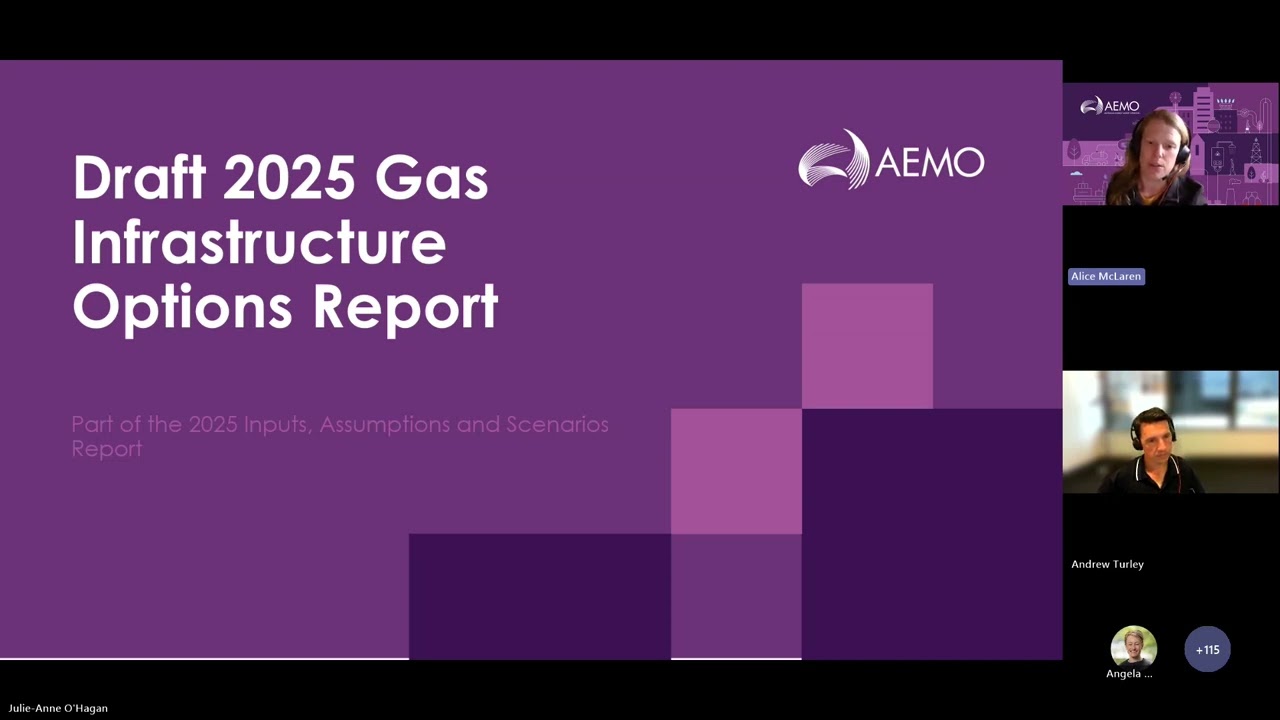 AEMO 2025 Draft Gas Infrastructure Options Report  WEBINAR 02062025