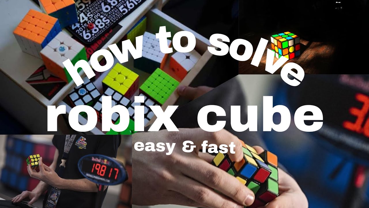 Solving robic cube 1 : the white plus!