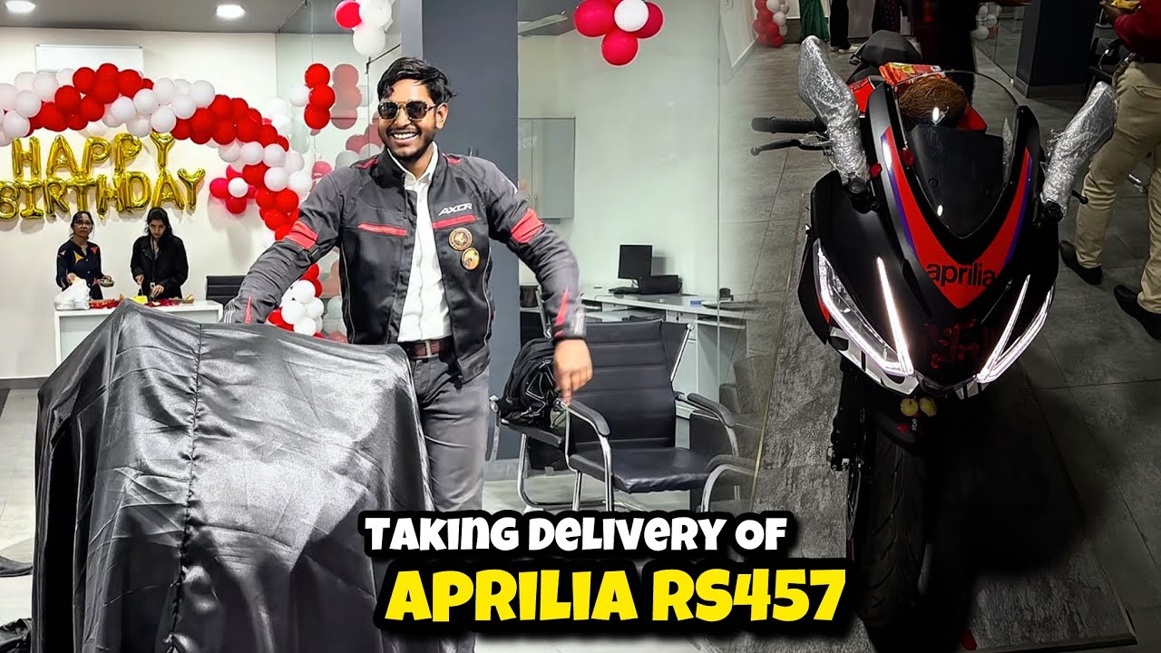 TAKING DELIVERY OF APRILIA RS457 2026 | RS457 Bilaspur Chhattisgarh 