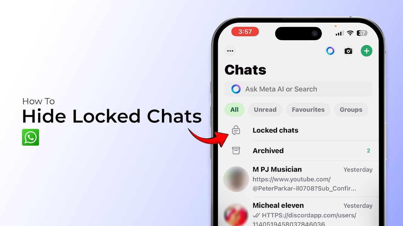 Как скрыть заблокированные чаты в WhatsApp?