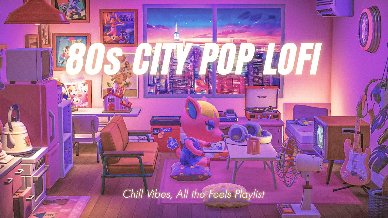 【あつ森】80s Japanese City Pop Lofi　チルくてエモいBGM｜1時間｜ 作業・勉強・リラックス用BGM【1時間】