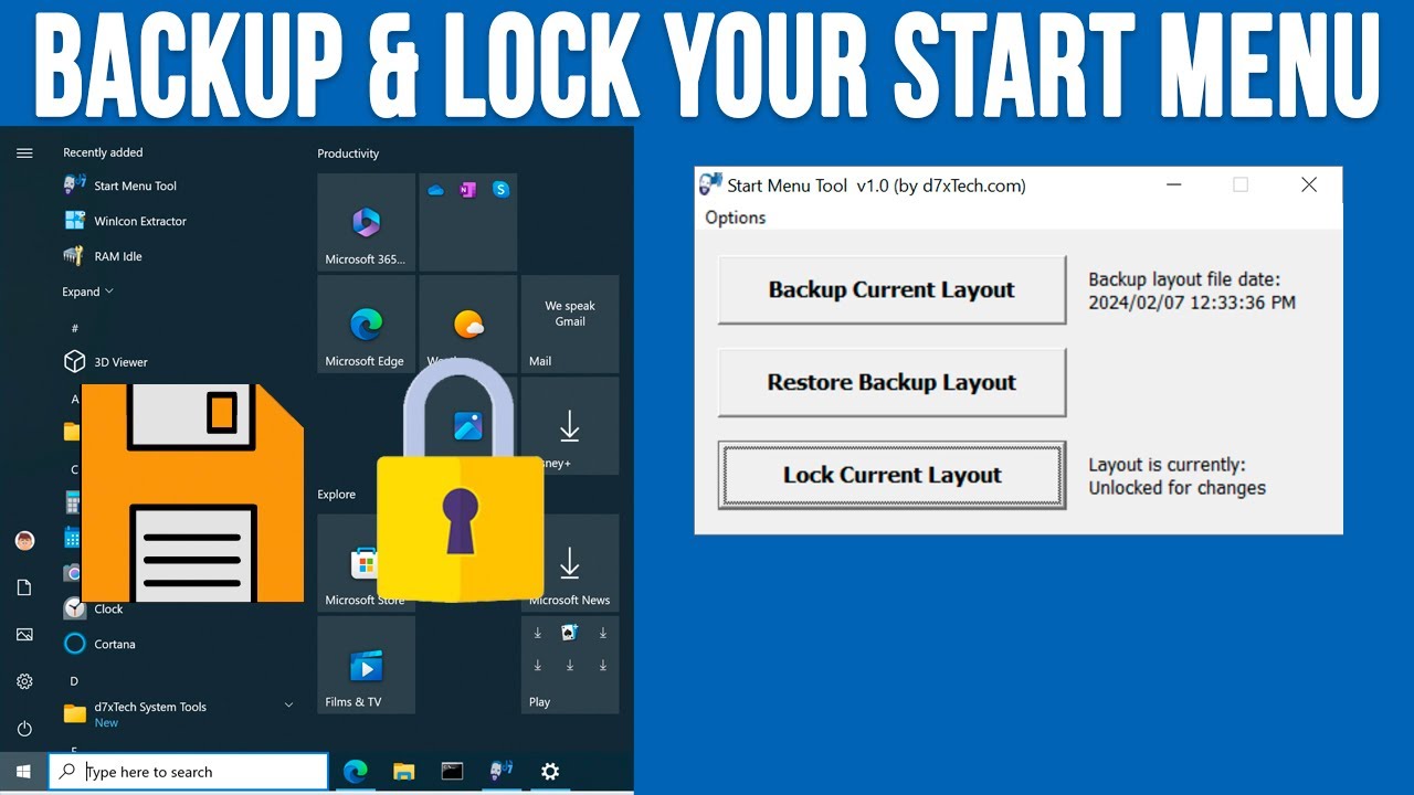 How to Backup, Restore, and Lock Your Windows 10 Start Menu Layout