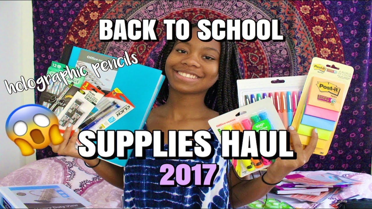BACK TO SCHOOL SUPPLIES HAUL 2017| Sophomore Year