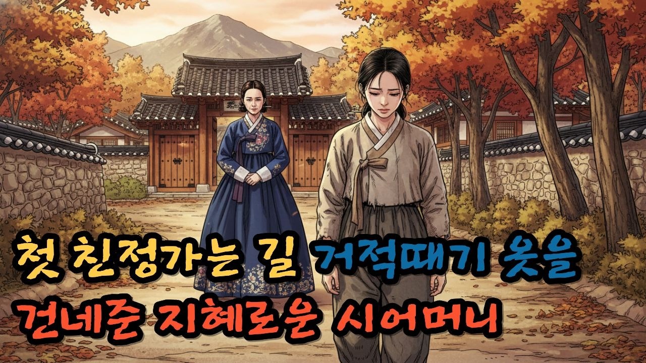 첫 친정가는길 거적때기 옷을 건네준 지혜로운 시어머니 | 야담 옛날이야기 오디오북 전설 민담 사연