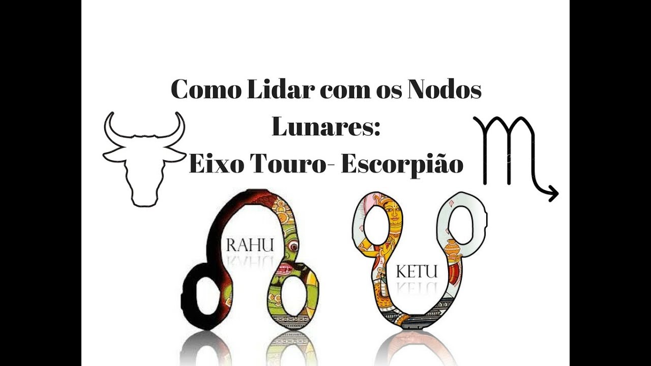 Como Lidar com o Nodo Norte(Rahu) em Touro e Nodo Sul(ketu) Escorpião