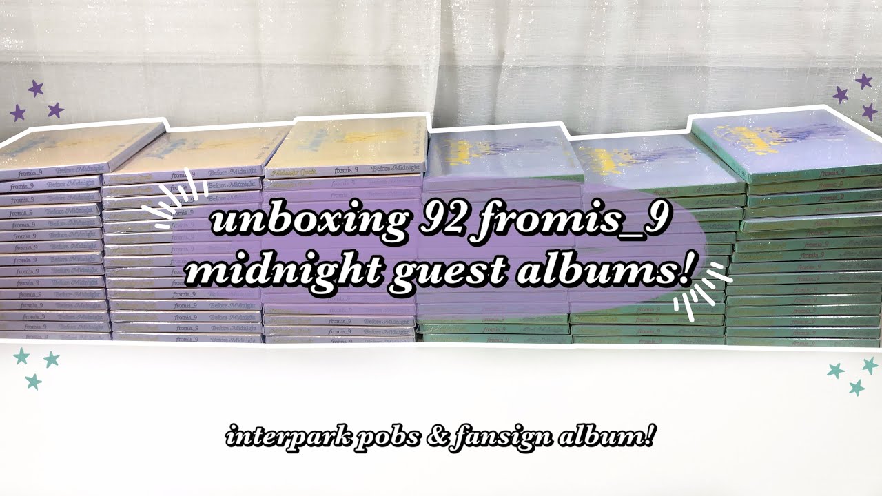 unboxing 92 fromis_9 midnight guest albums! ☆ interpark fansign group order!