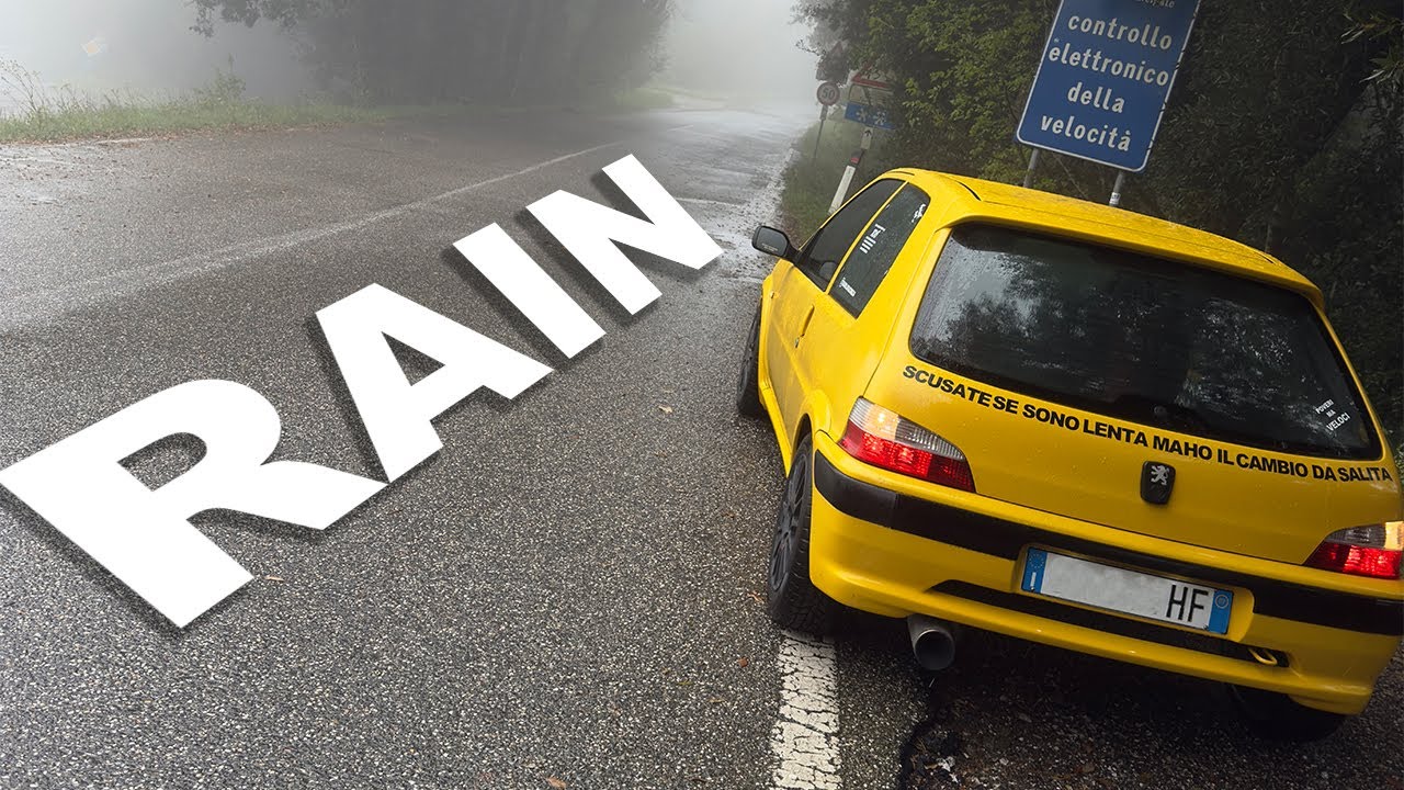 Handbrake Fail in the Rain | Chill Passenger POV in a Peugeot 106 Rallye