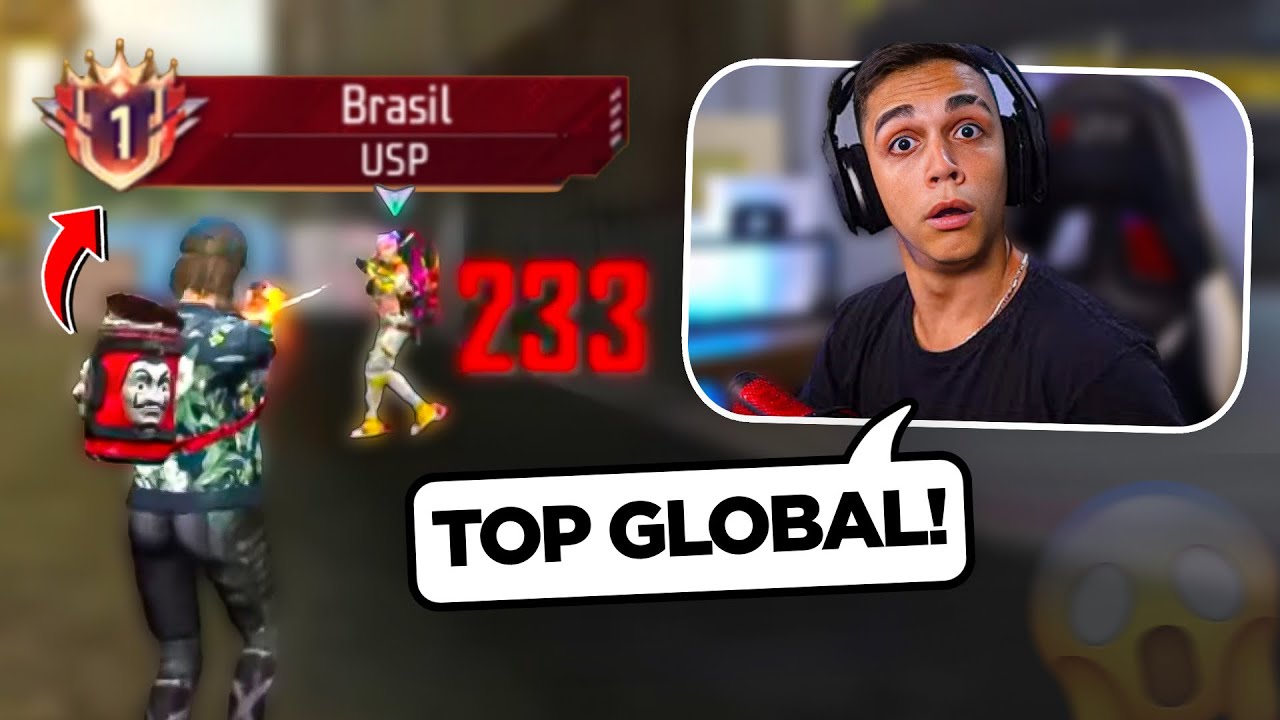 FREITAS CAIU COM O TOP GLOBAL DE USP E SE IMPRESSIONOU! - free fire