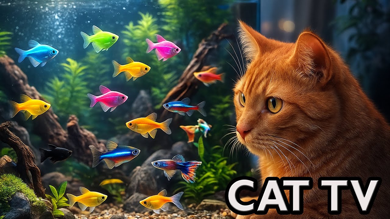 🔴 LIVE Cat TV | Aquarium Fish Tank — Fish for Cats to Watch in 4K | Cat TV Live Stream